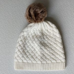J Crew Knit Hat - White/Cream color - OS